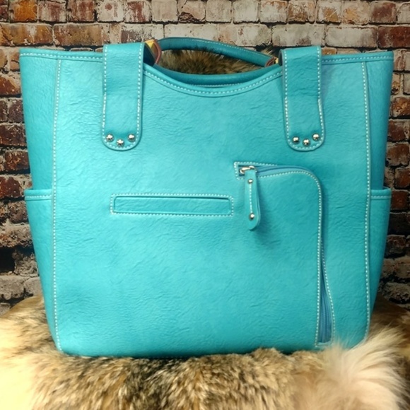 LAST ONE!! Concealed Carry Turquoise Purse - Picture 2 of 5